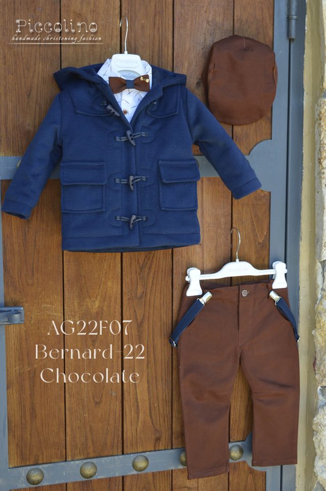 AG22F07 BERNARD-22 CHOCOLATE ΔΙΑΘΕΣΙΜΑ ΜΕΓΈΘΗ 12-18, 18-24