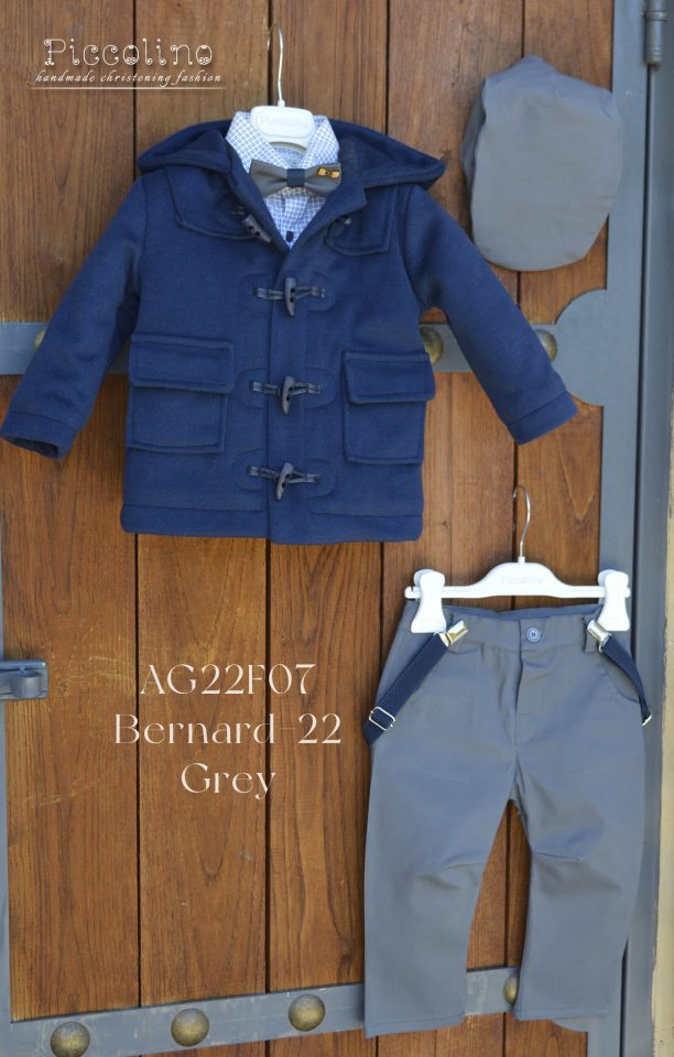 AG22F07 BERNARD-22 GREY ΔΙΑΘΕΣΙΜΑ ΜΕΓΈΘΗ 6-12,12-18,18-24
