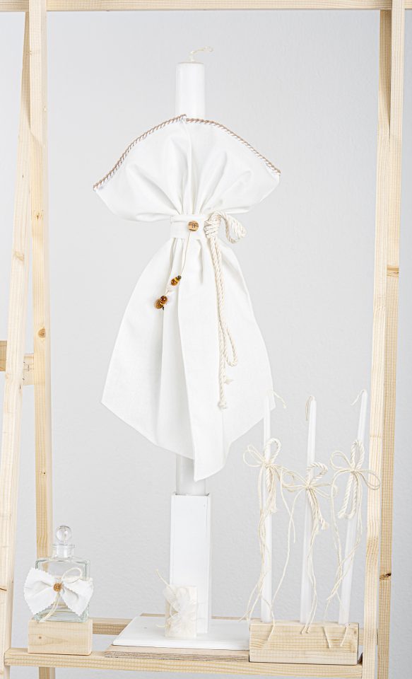 Λαμπάδα Piccolino ENRIQUE OFF WHITE